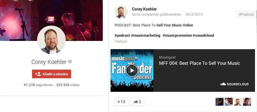 Integración de SoundCloud
