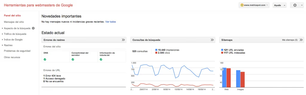Google Webmasters Tools